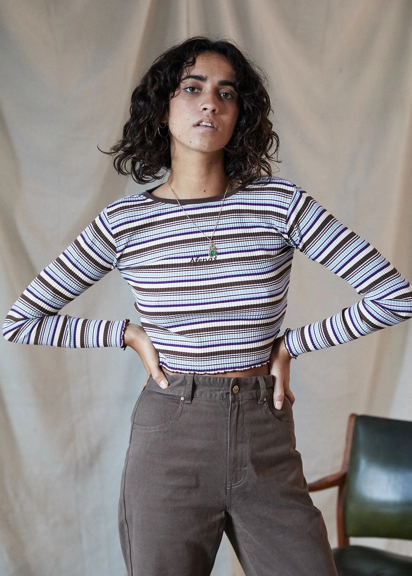Afends Womens Kat - Long Sleeve Top
