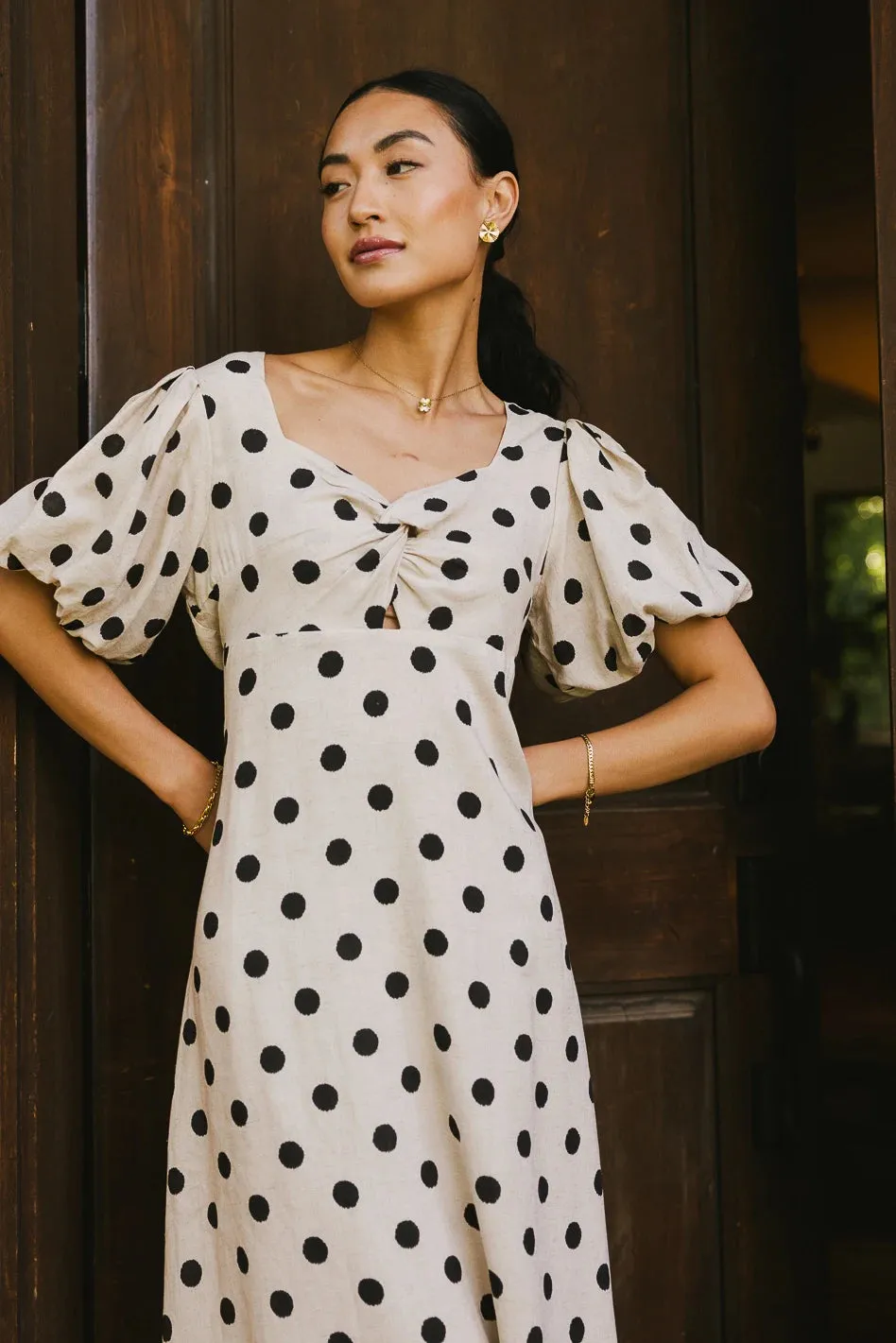 Calliope Twisted Midi Dress - FINAL SALE
