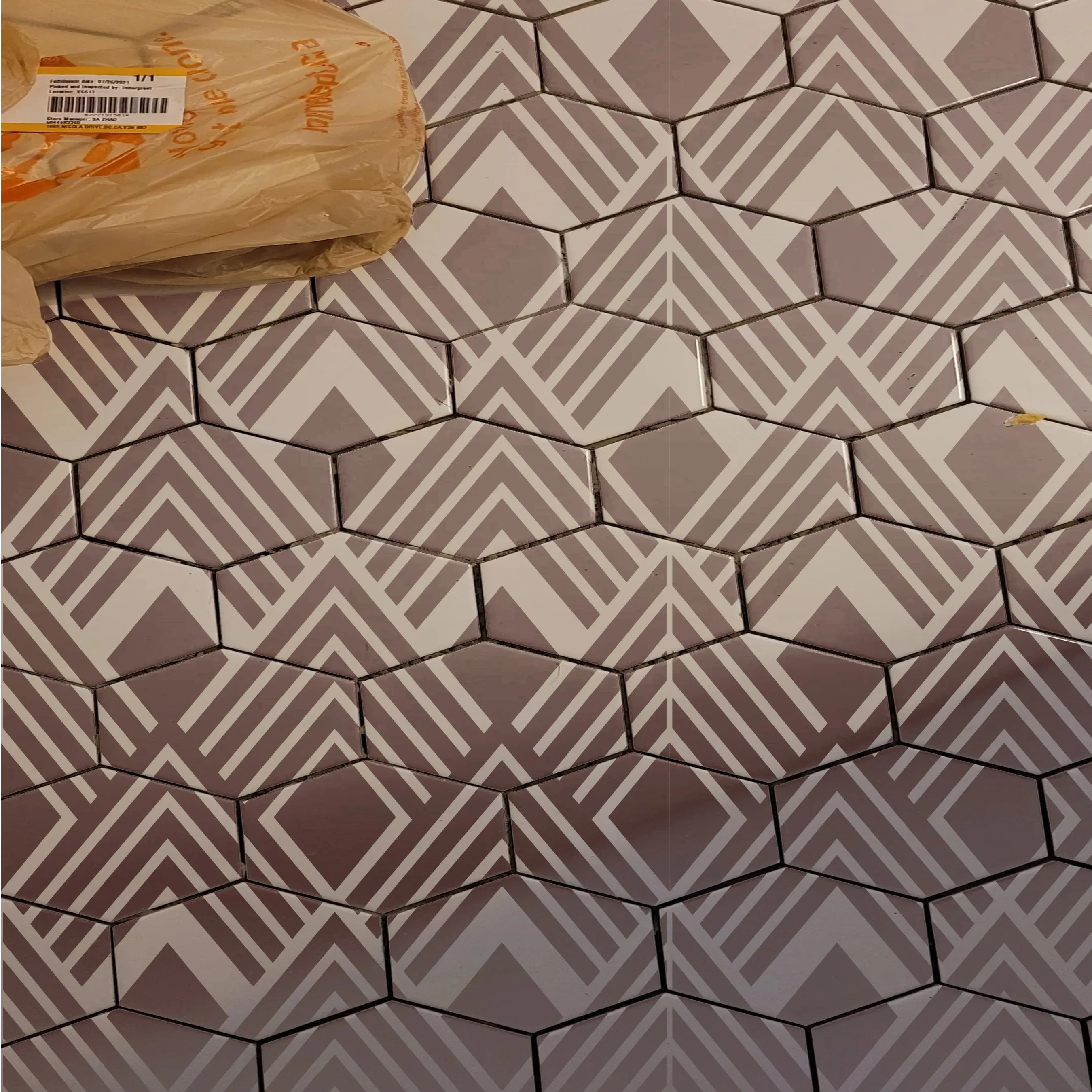 Geomatric Pattern Stencil For Canvas And Wall Painting. ID #510