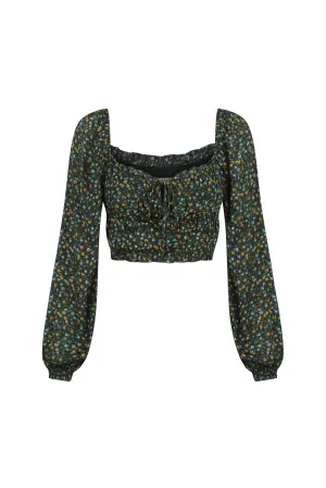 GWEN TOP - GARDEN PRINT