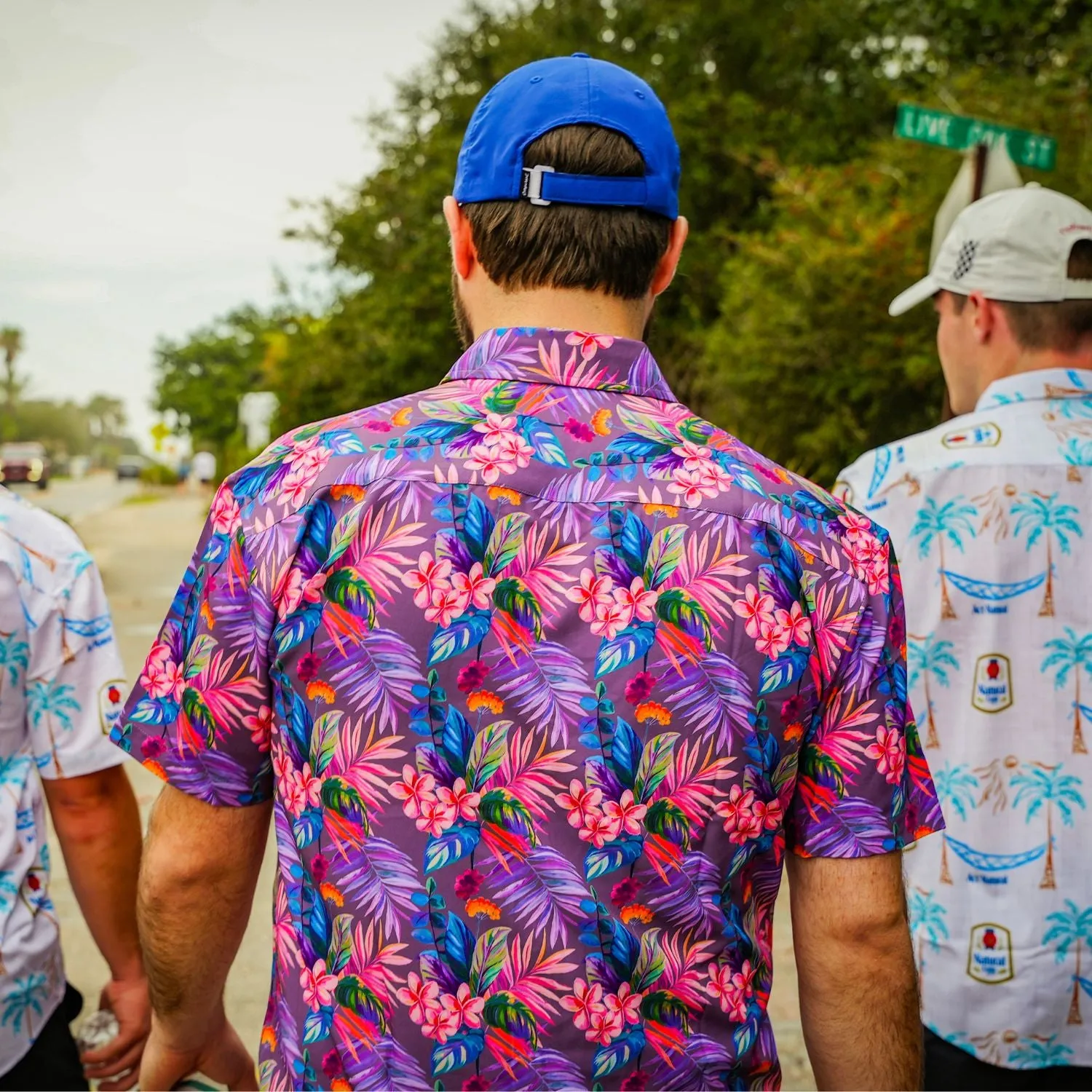 Super Stretch - Vacation Palms Hawaiian Shirt