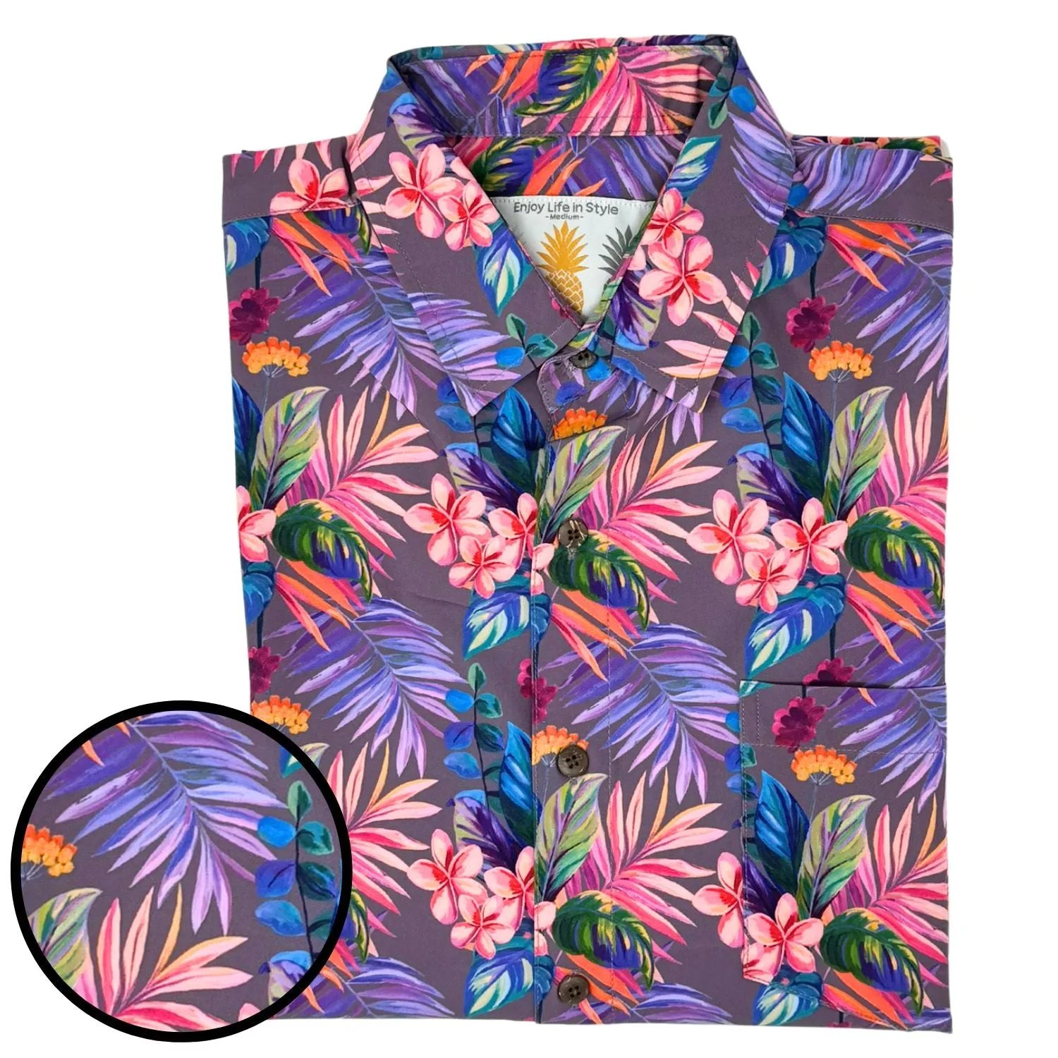 Super Stretch - Vacation Palms Hawaiian Shirt