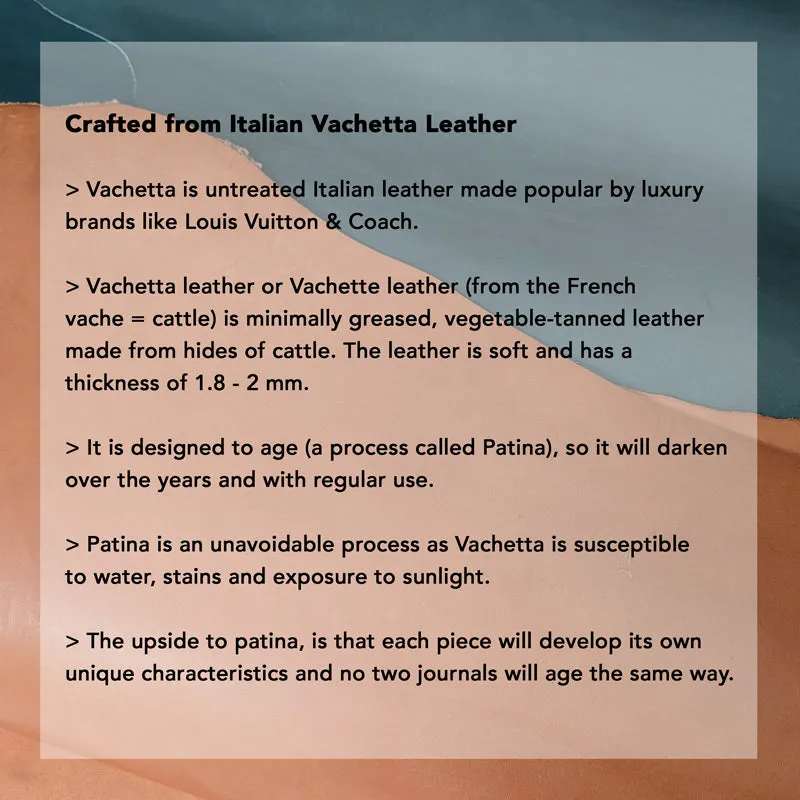 Tuscan Tan TBC Travellers Journal | Slim [Italian Vachetta]