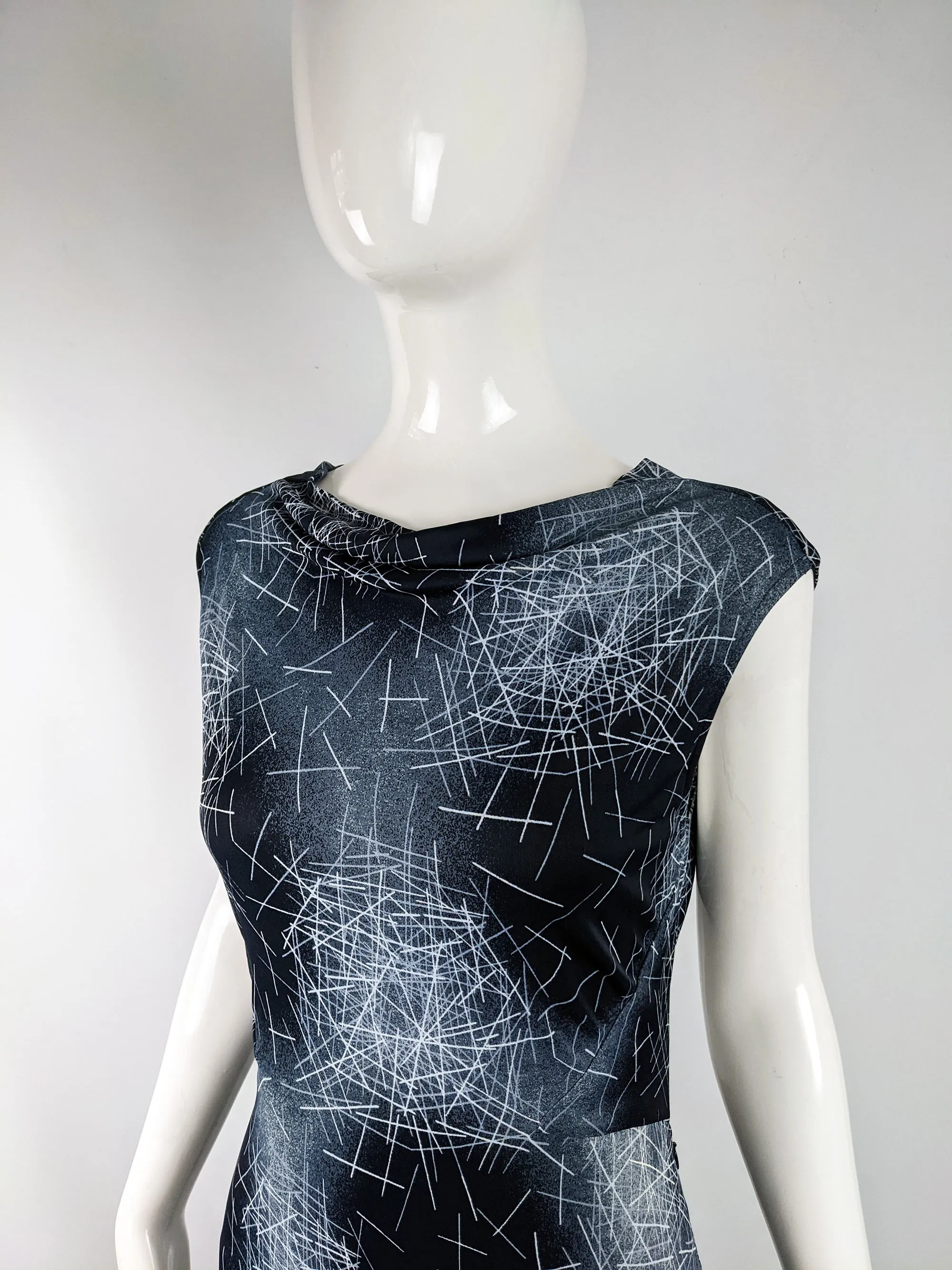 Vintage Open Back Cocktail Party Dress, 1990s