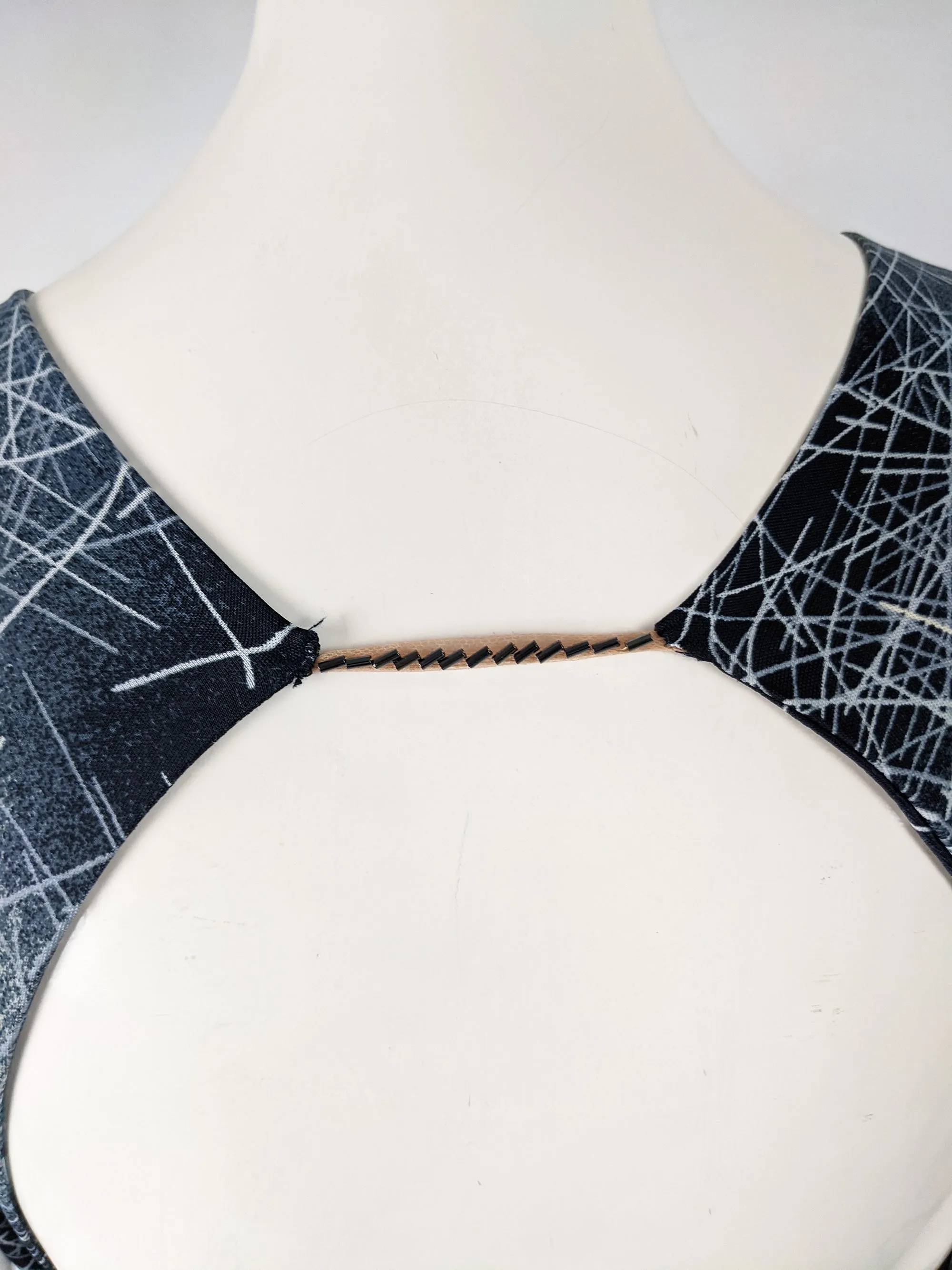 Vintage Open Back Cocktail Party Dress, 1990s