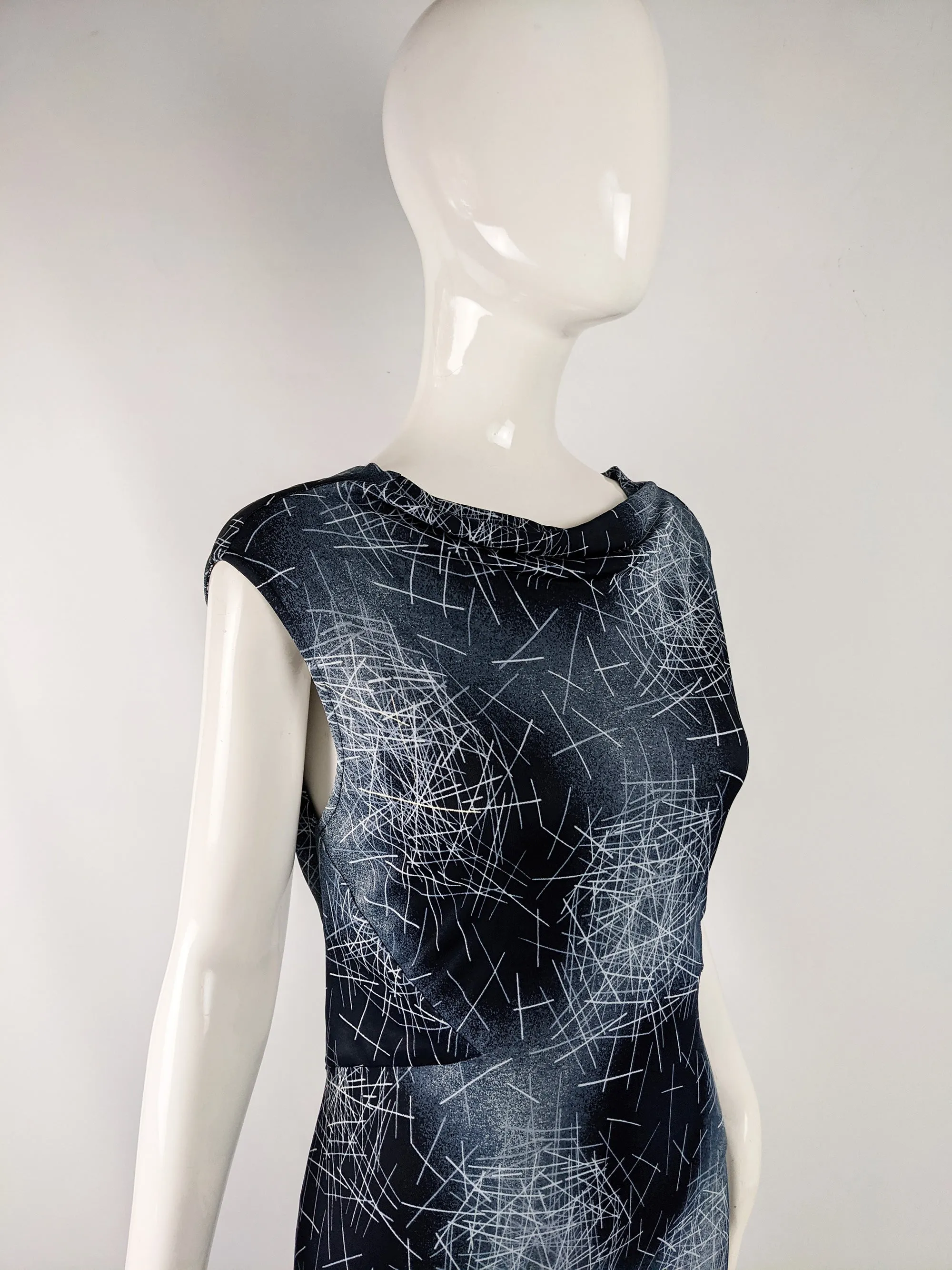 Vintage Open Back Cocktail Party Dress, 1990s